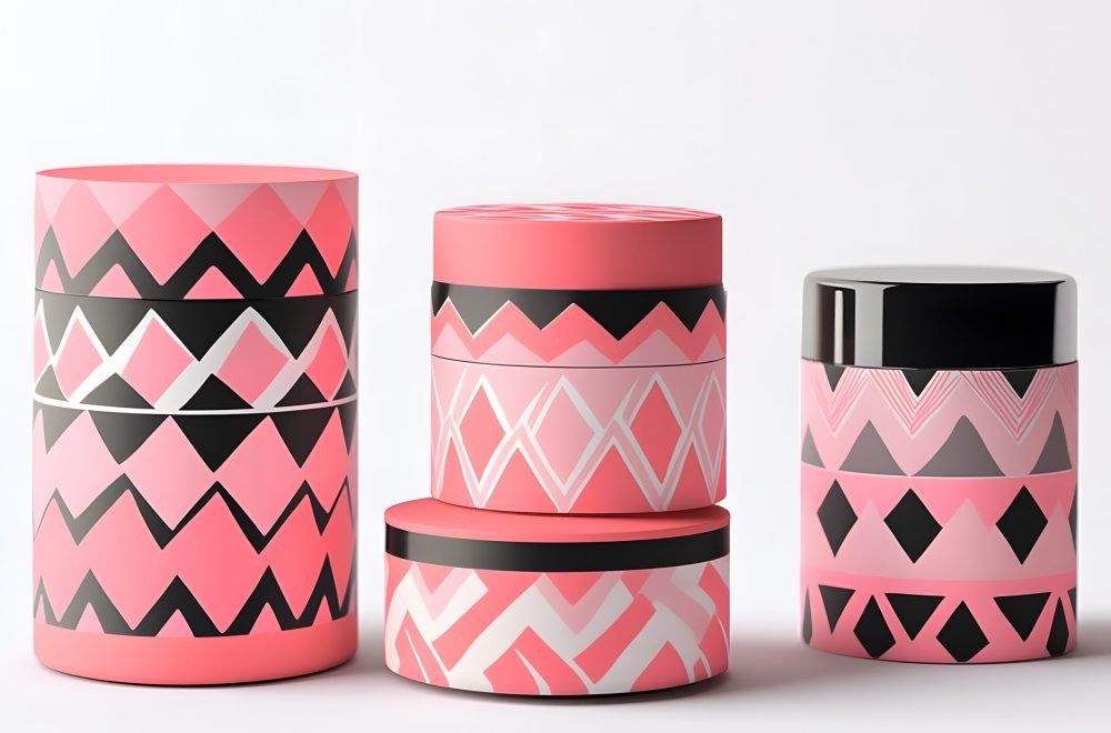 Geometric shapes and minimalist design elements in a modern, abstract setting with soft tones.