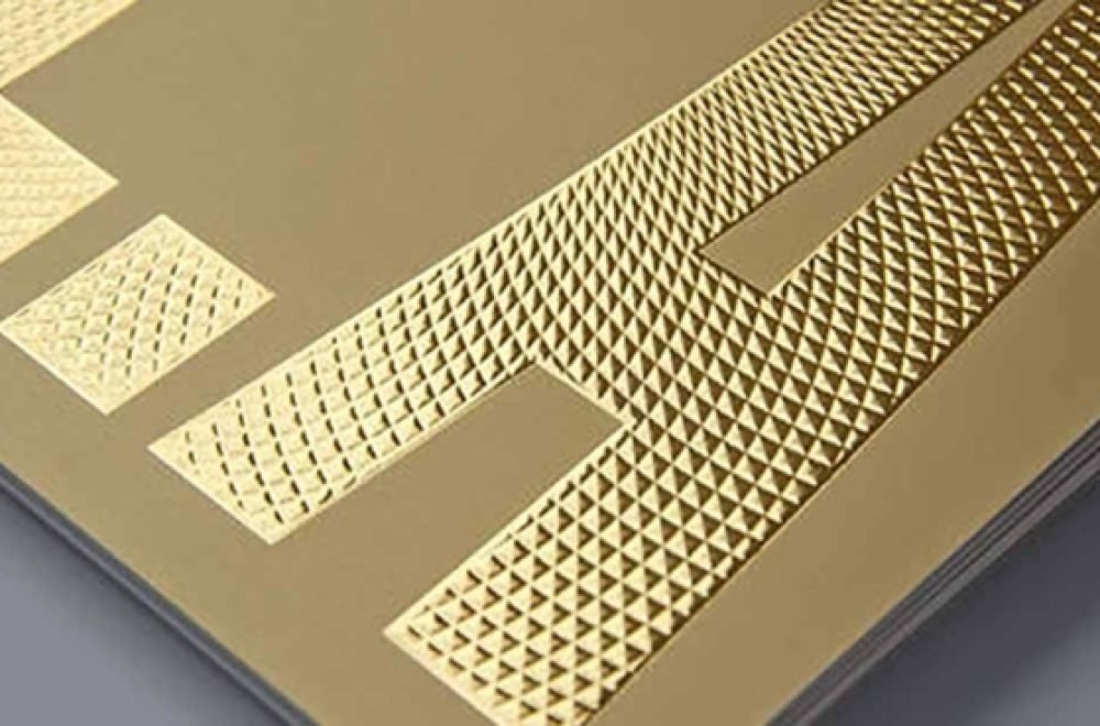 matt gold banner Foil Stamping